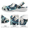 Ocean Wave Print Clog-grizzshop