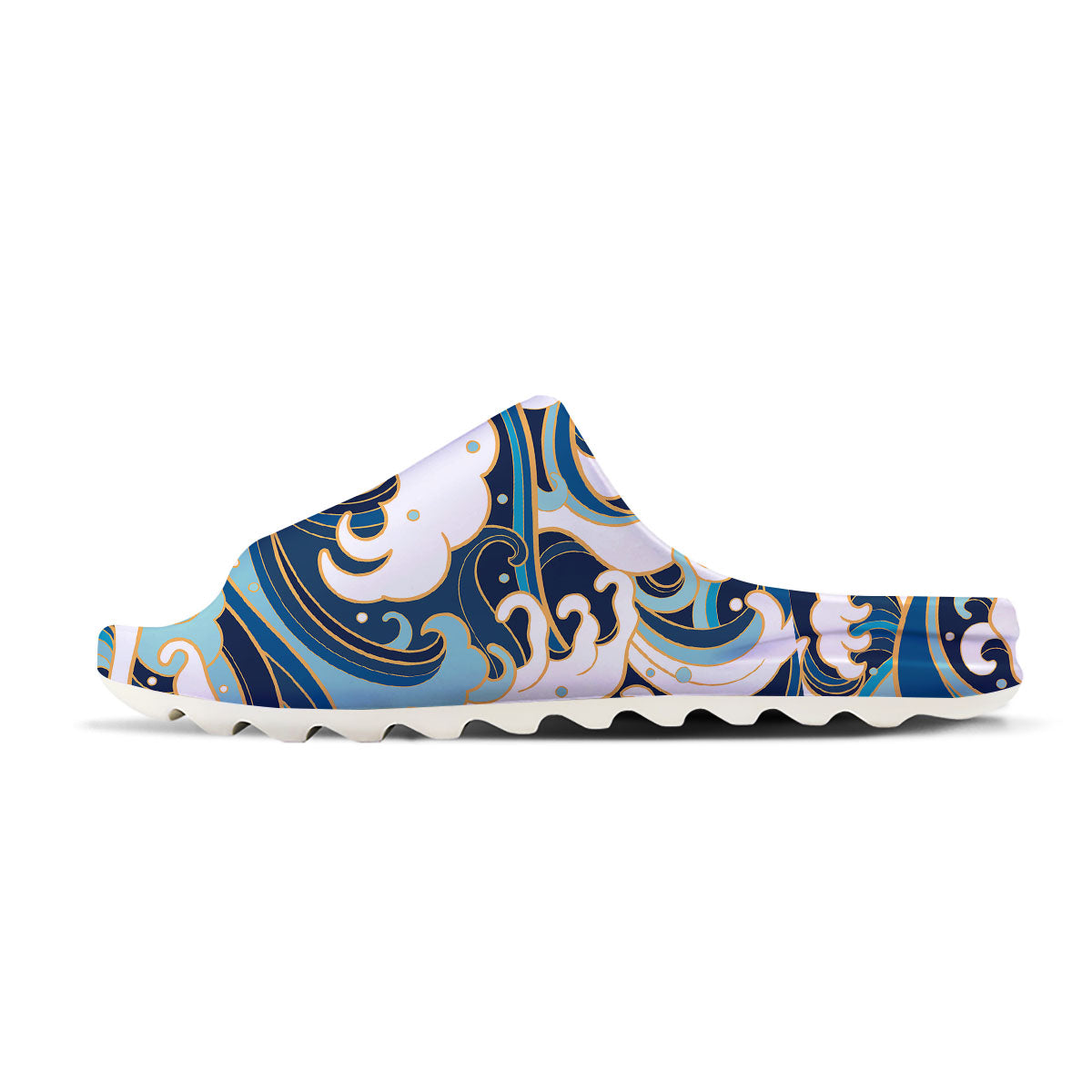 Ocean Wave Print Sandals-grizzshop