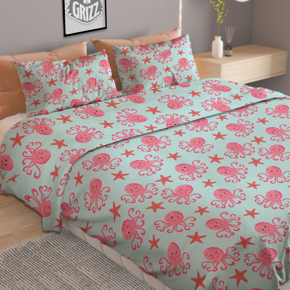 Milky Way Deep Space Print Duvet Cover Bedding Set