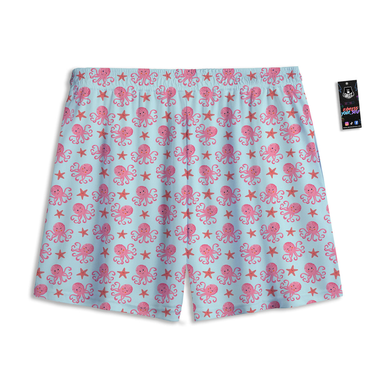 Milky Way Deep Space Print Mesh Shorts