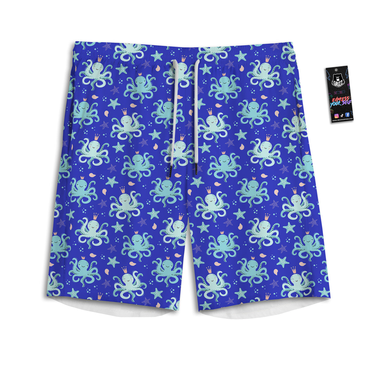 Pineapple Pastel Pink Print Pattern Men's Athletic Shorts