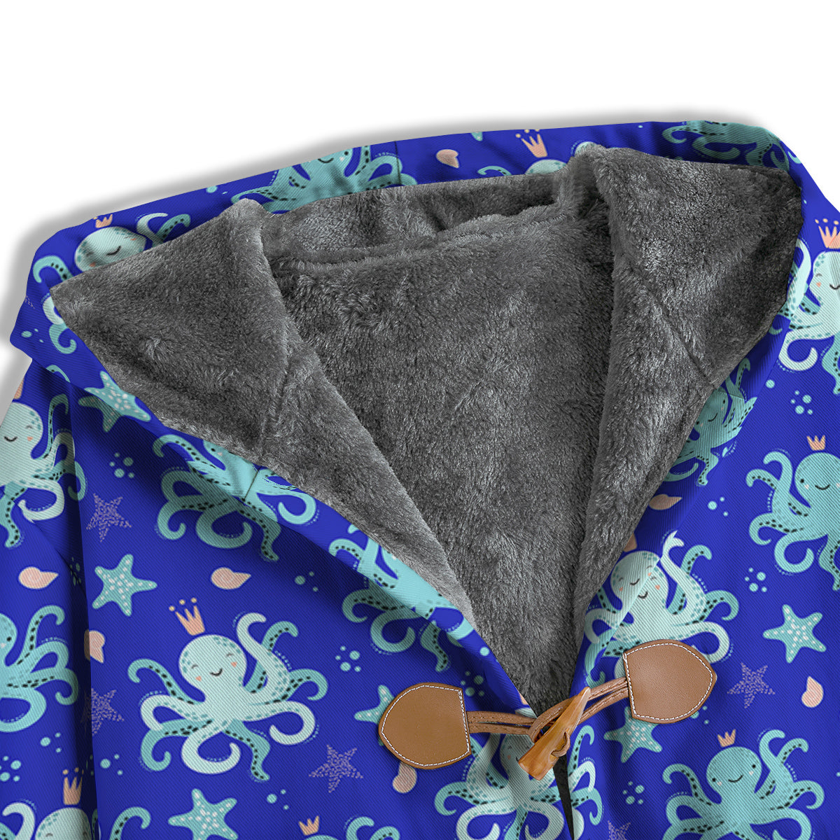 Octopus Cute Print Pattern Men's Windbreaker Jacket-grizzshop