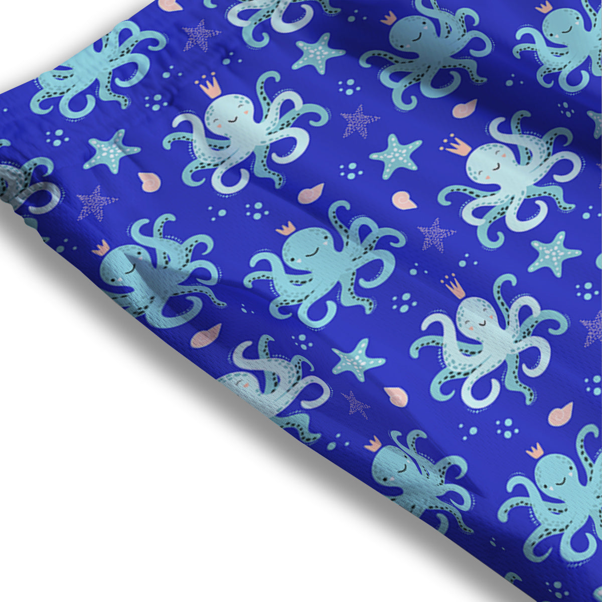 Octopus Cute Print Pattern Mesh Shorts