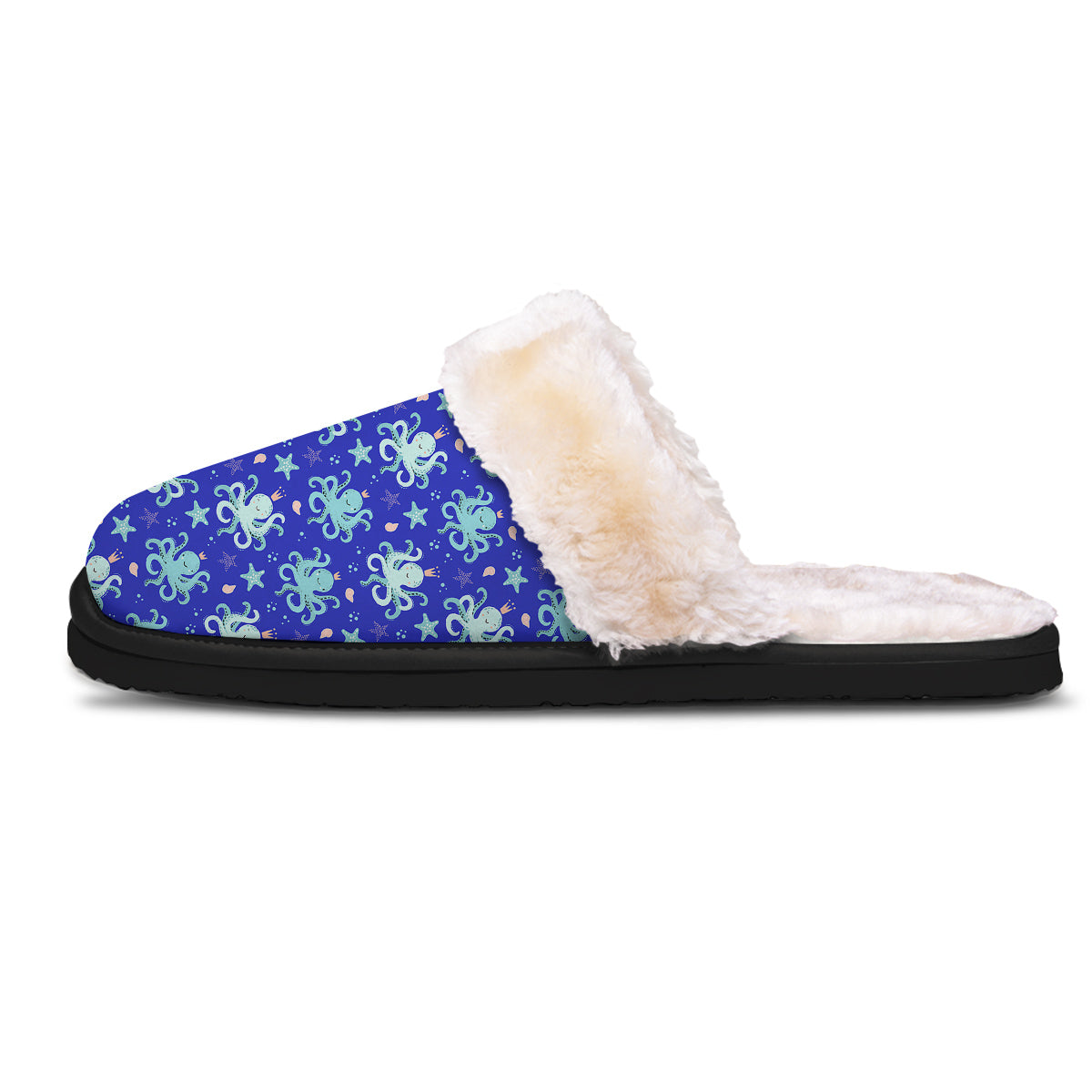 Octopus Cute Print Pattern Slippers-grizzshop