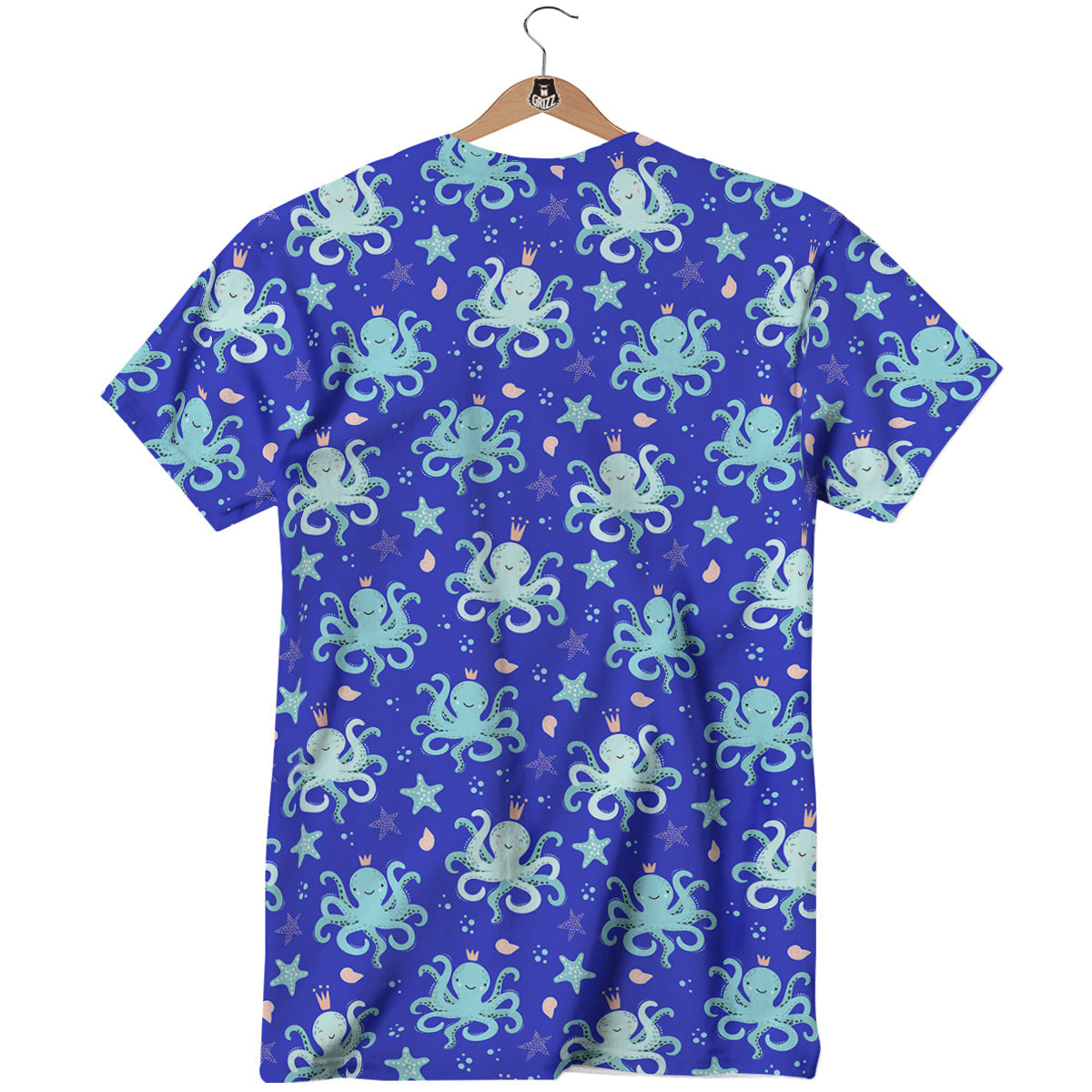 Octopus Cute Print Pattern T-Shirt-grizzshop