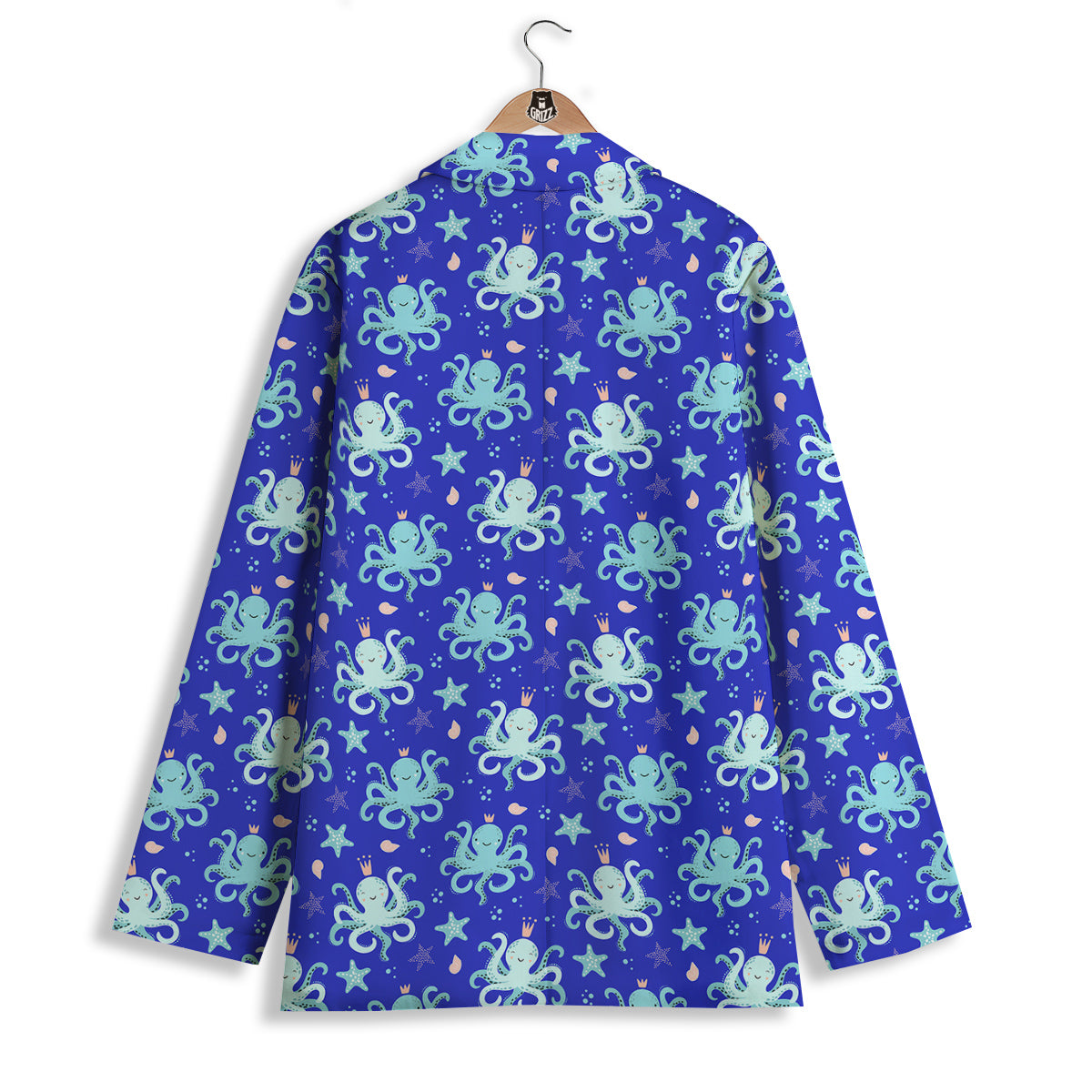 Octopus Cute Print Pattern Women's Blazer-grizzshop