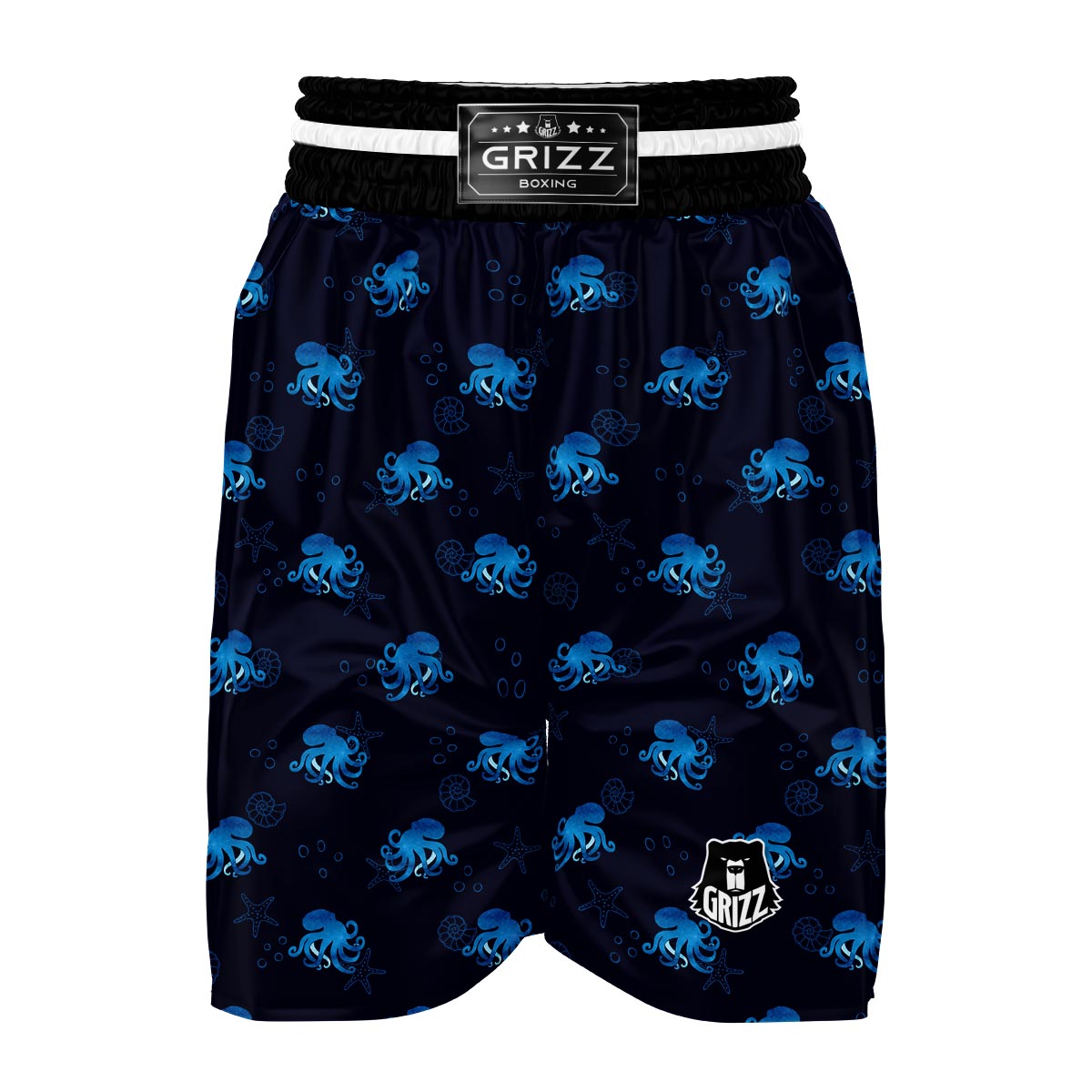 Octopus Squid Tentacle Print Pattern Boxing Shorts-grizzshop