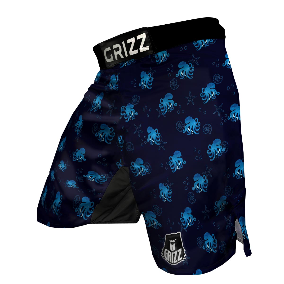 Octopus Squid Tentacle Print Pattern MMA Shorts-grizzshop