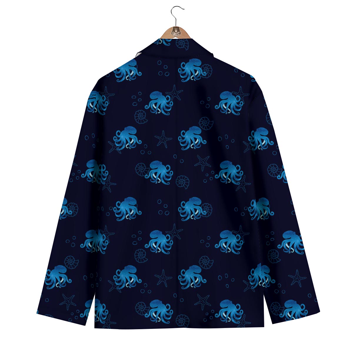 Octopus Squid Tentacle Print Pattern Men's Blazer-grizzshop