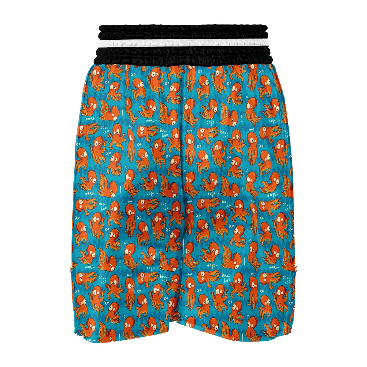 Octopus Tentacle Squid Pattern Print Boxing Shorts-grizzshop