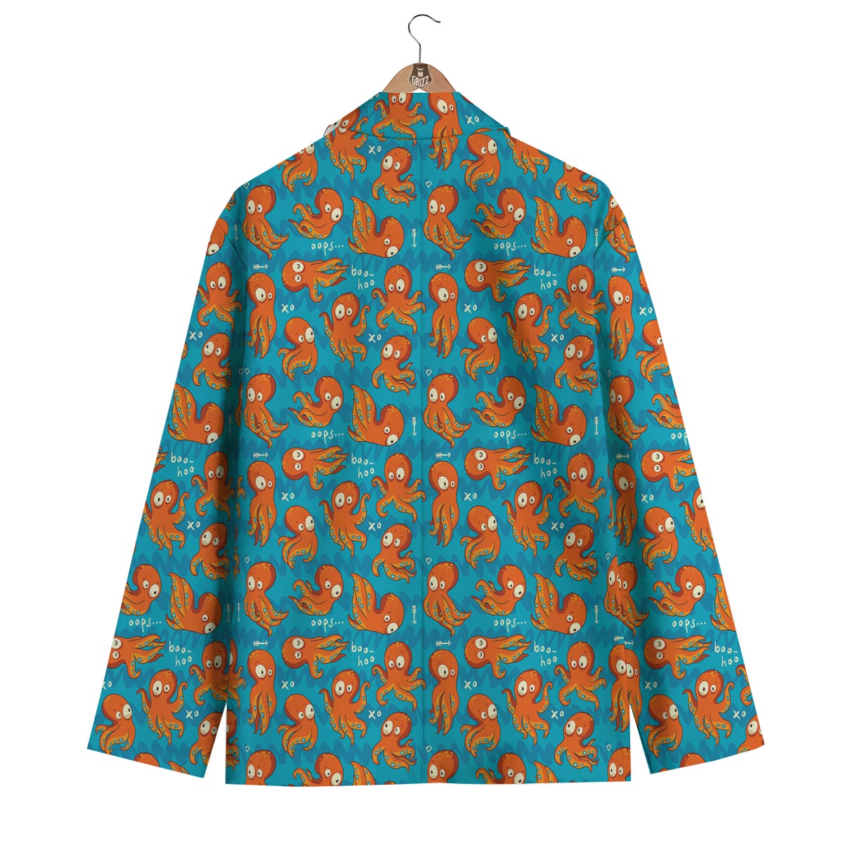 Octopus Tentacle Squid Pattern Print Men's Blazer-grizzshop
