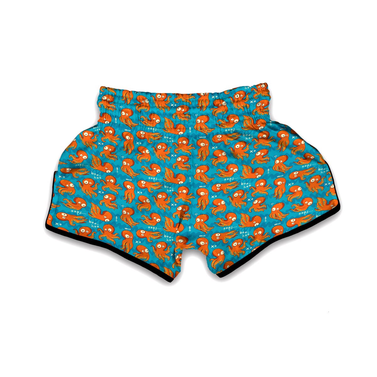 Octopus Tentacle Squid Pattern Print Muay Thai Boxing Shorts-grizzshop