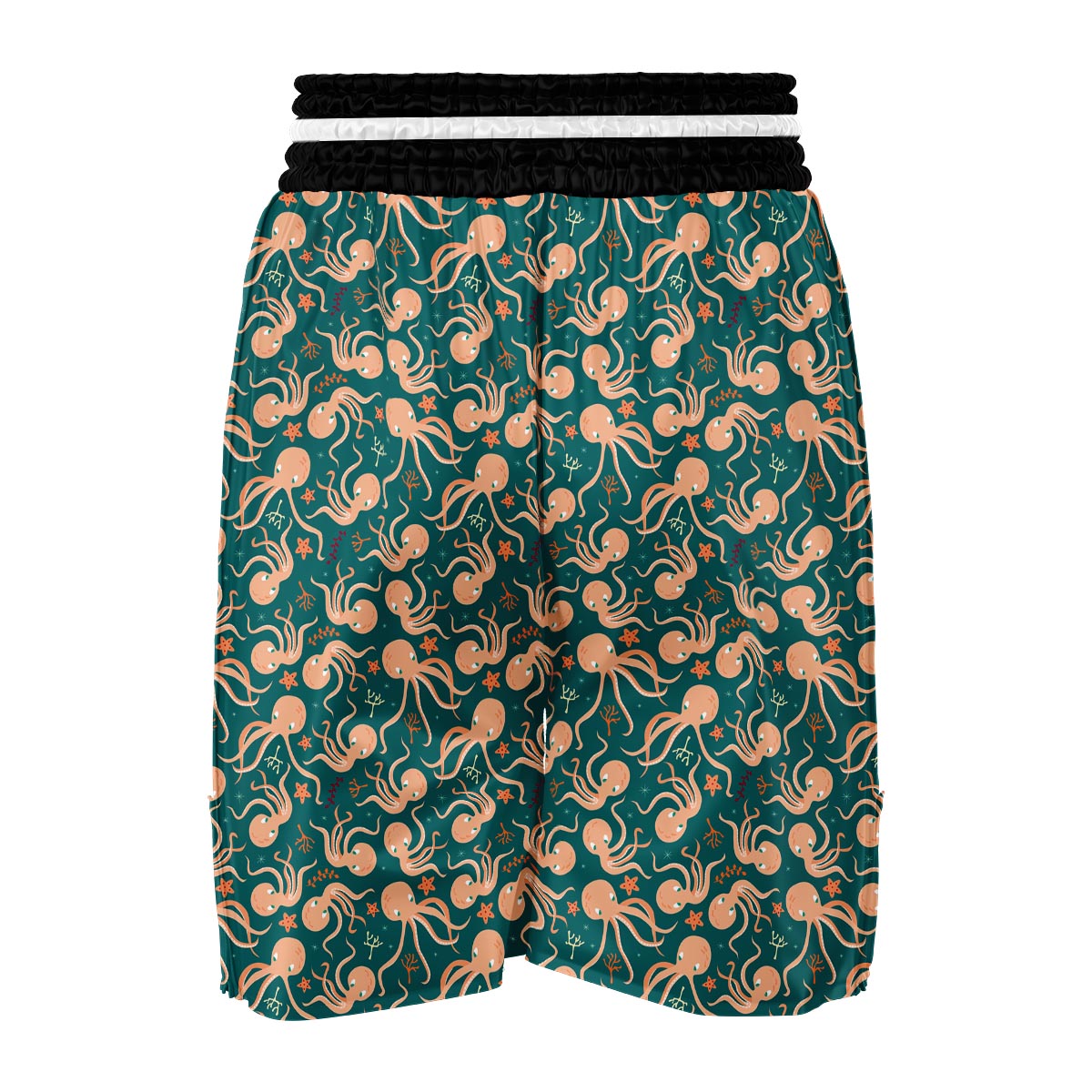 Octopus Tentacle Squid Print Pattern Boxing Shorts-grizzshop