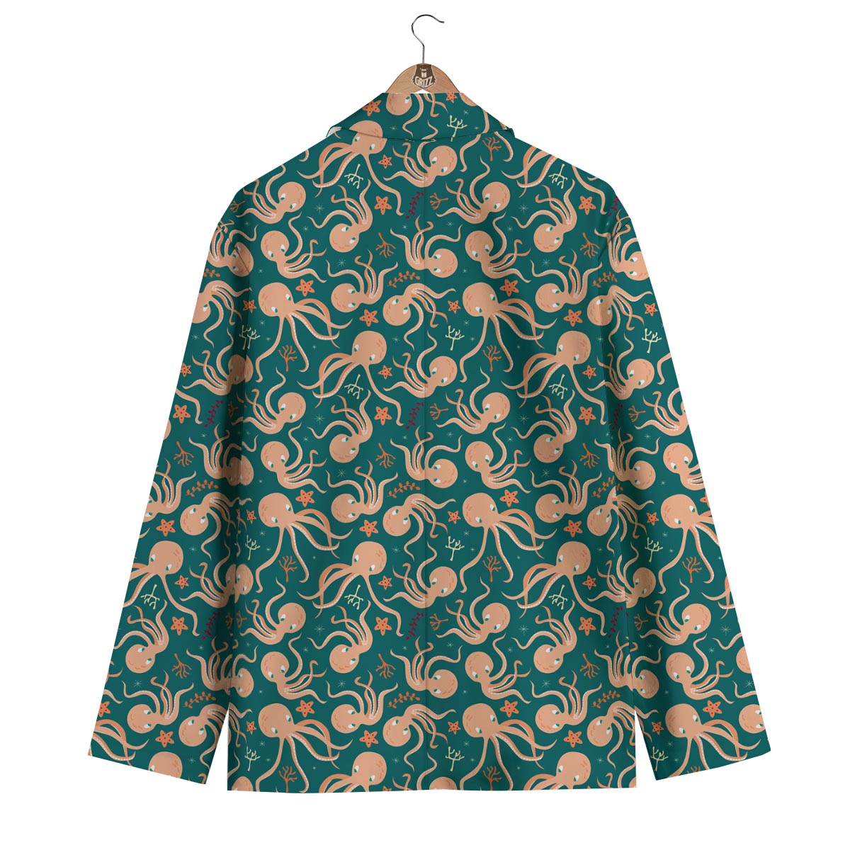 Octopus Tentacle Squid Print Pattern Men's Blazer-grizzshop