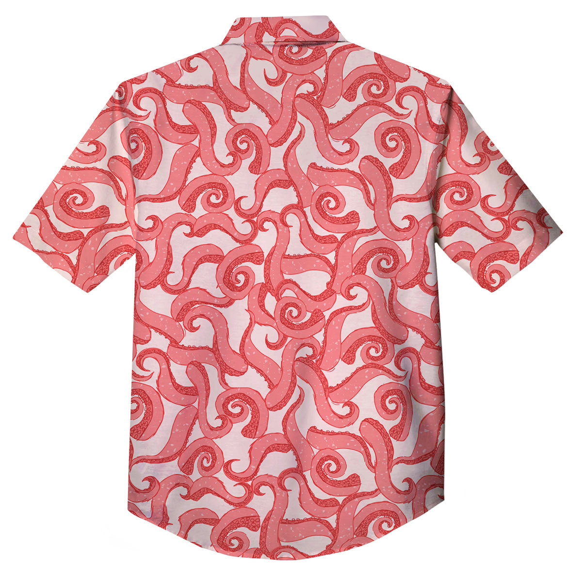 Octopus Tentacles Pink Print Pattern Button Up Shirt-grizzshop