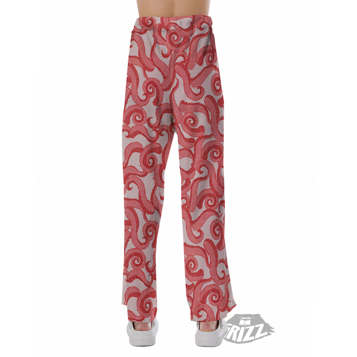 Octopus Tentacles Pink Print Pattern Pajama Pants-grizzshop
