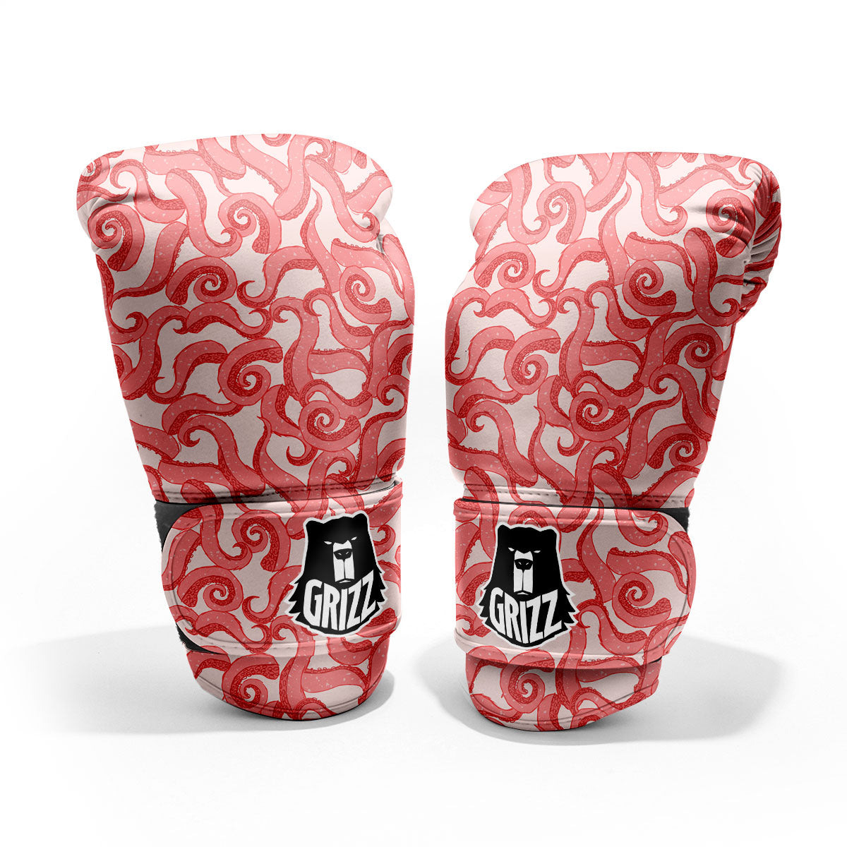 Octopus Tentacles Pink Print Pattern Pro Boxing Glove