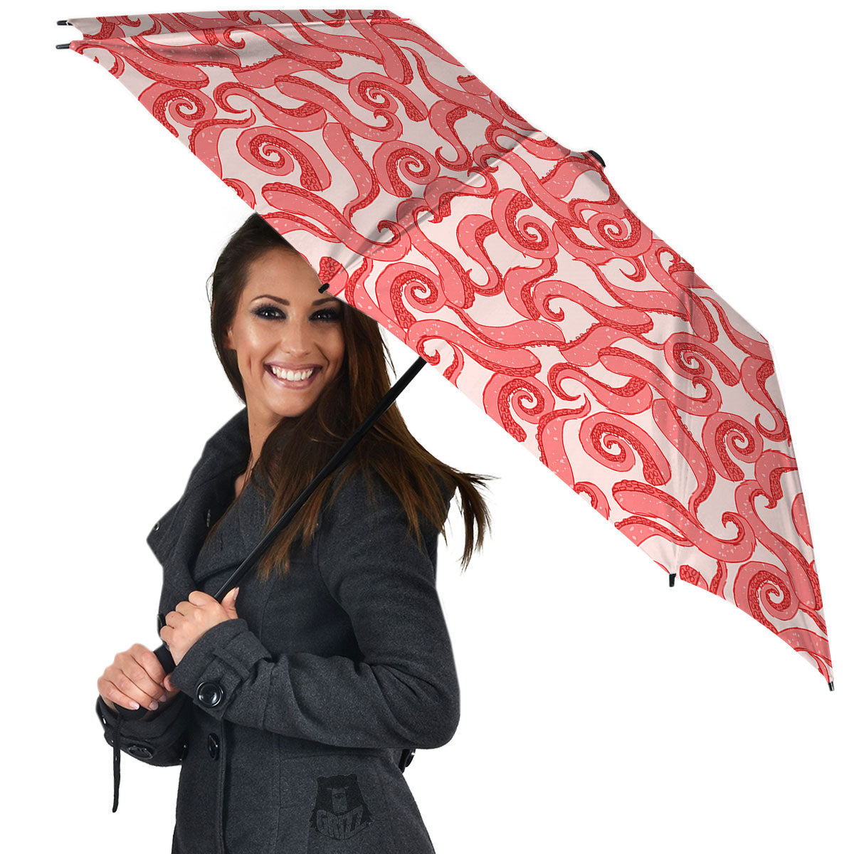 Octopus Tentacles Pink Print Pattern Umbrella-grizzshop