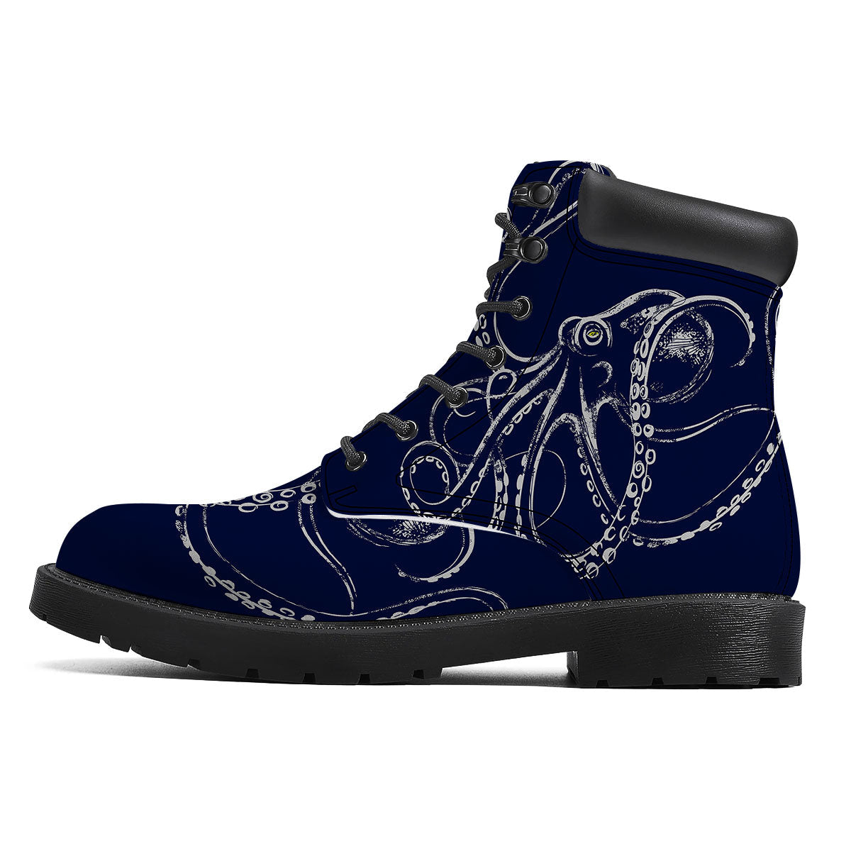 Octopus Tentacles Print Boots-grizzshop