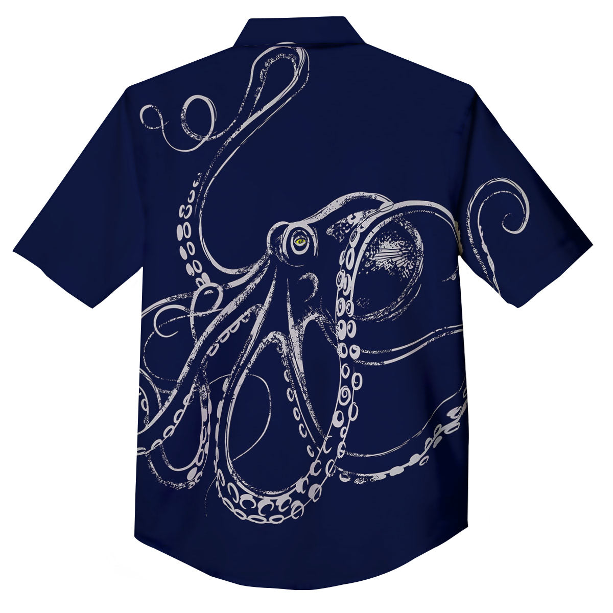 Octopus Tentacles Print Button Up Shirt-grizzshop