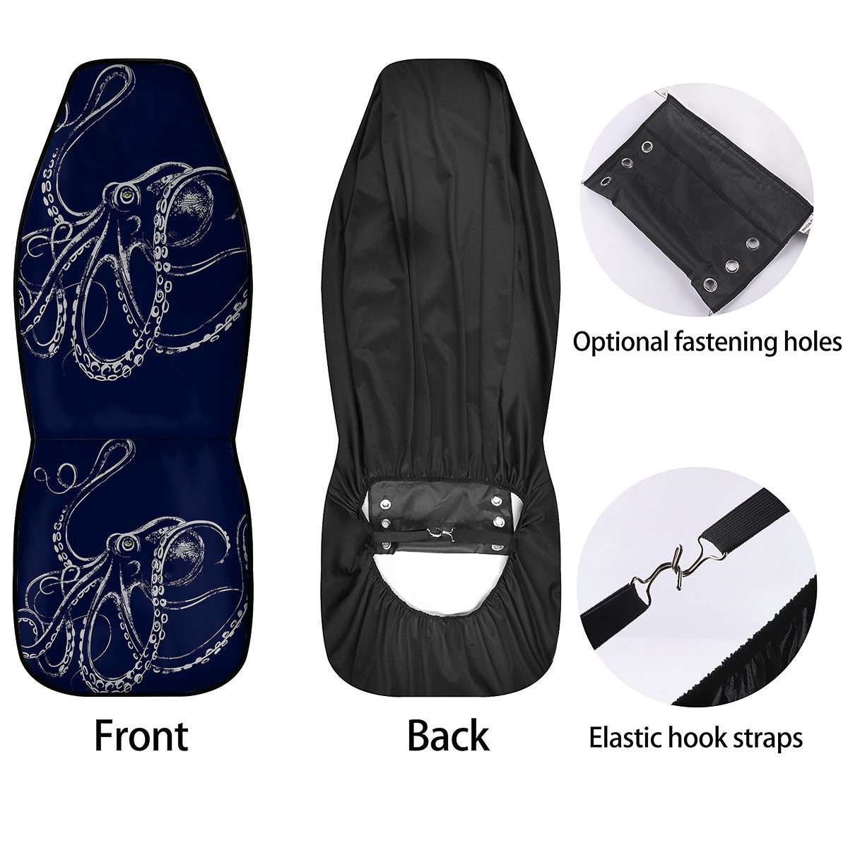 Octopus Tentacles Print Car Seat Covers-grizzshop