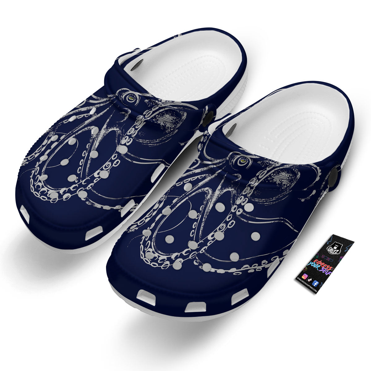 Octopus Tentacles Print Clog-grizzshop