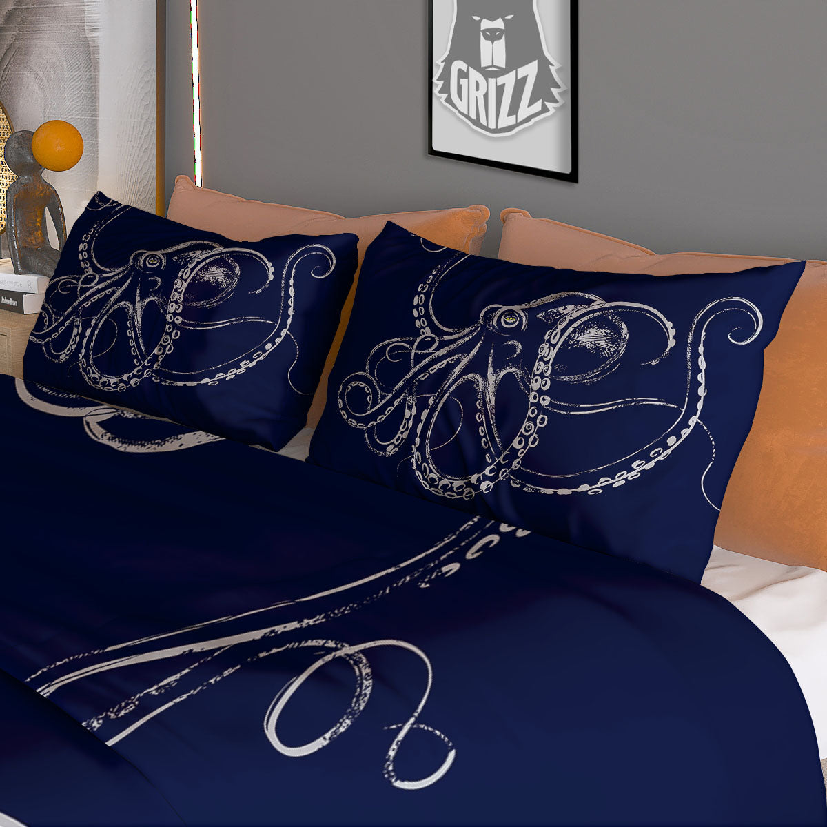 Octopus Tentacles Print Duvet Cover Bedding Set
