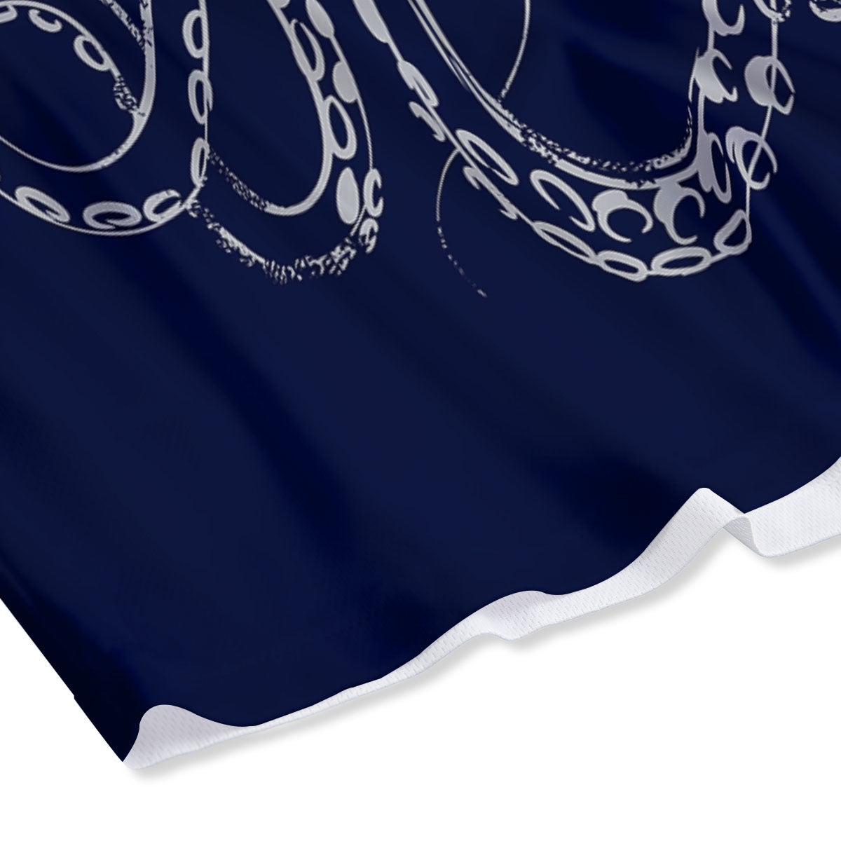 Octopus Tentacles Print Mesh Shorts