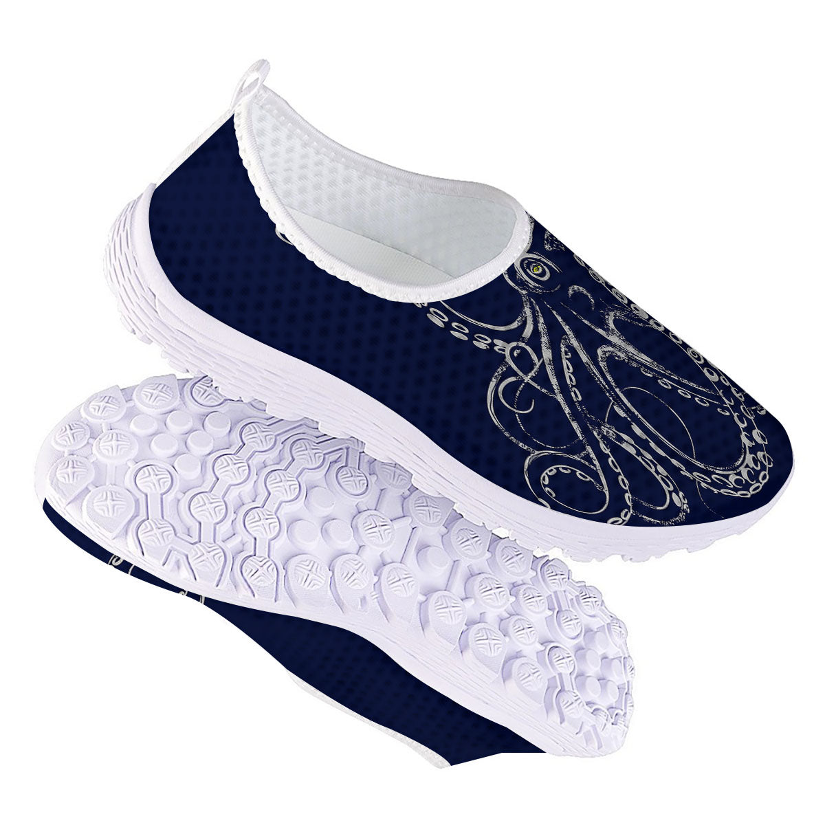 Octopus Tentacles Print Nurse Shoes-grizzshop