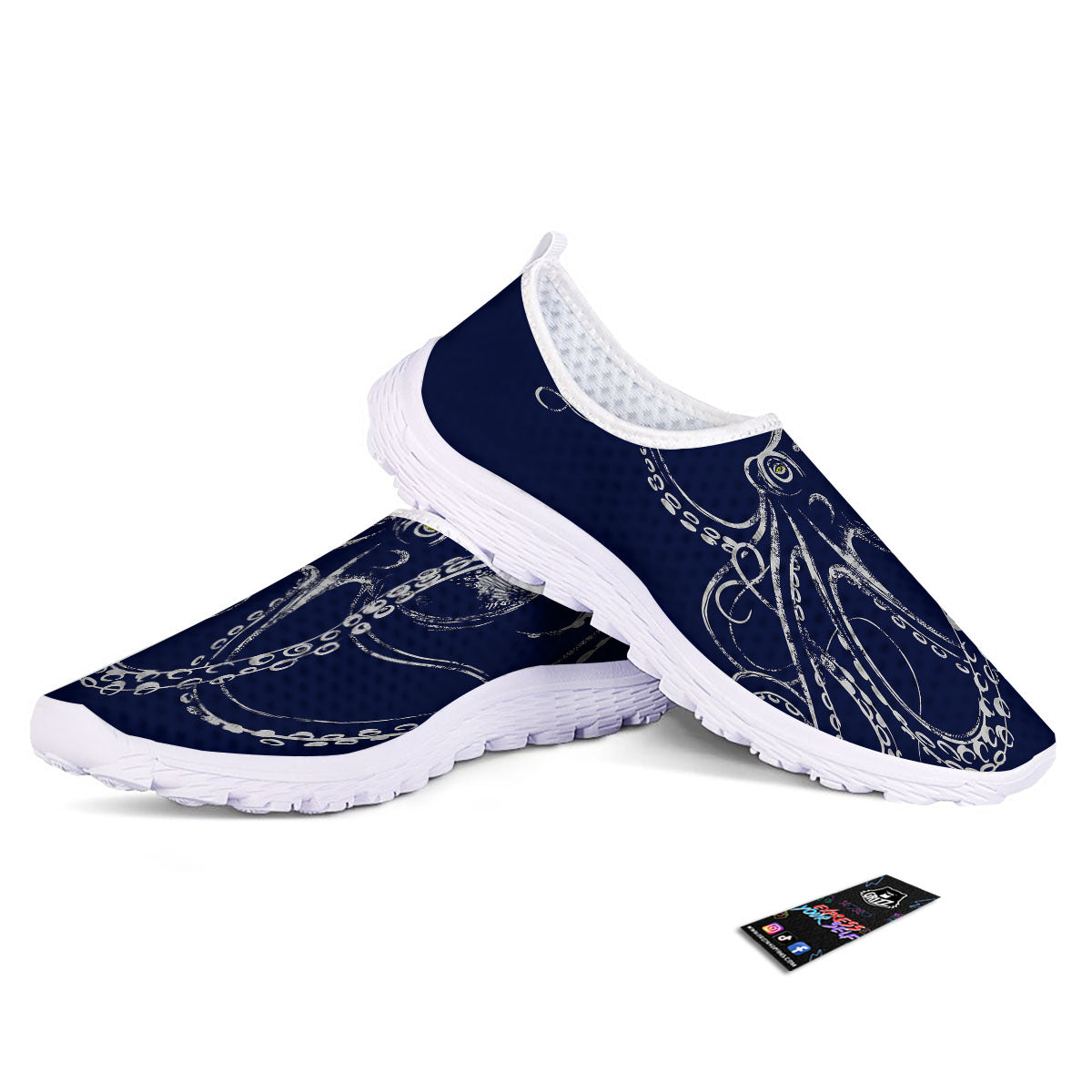 Octopus Tentacles Print Nurse Shoes-grizzshop