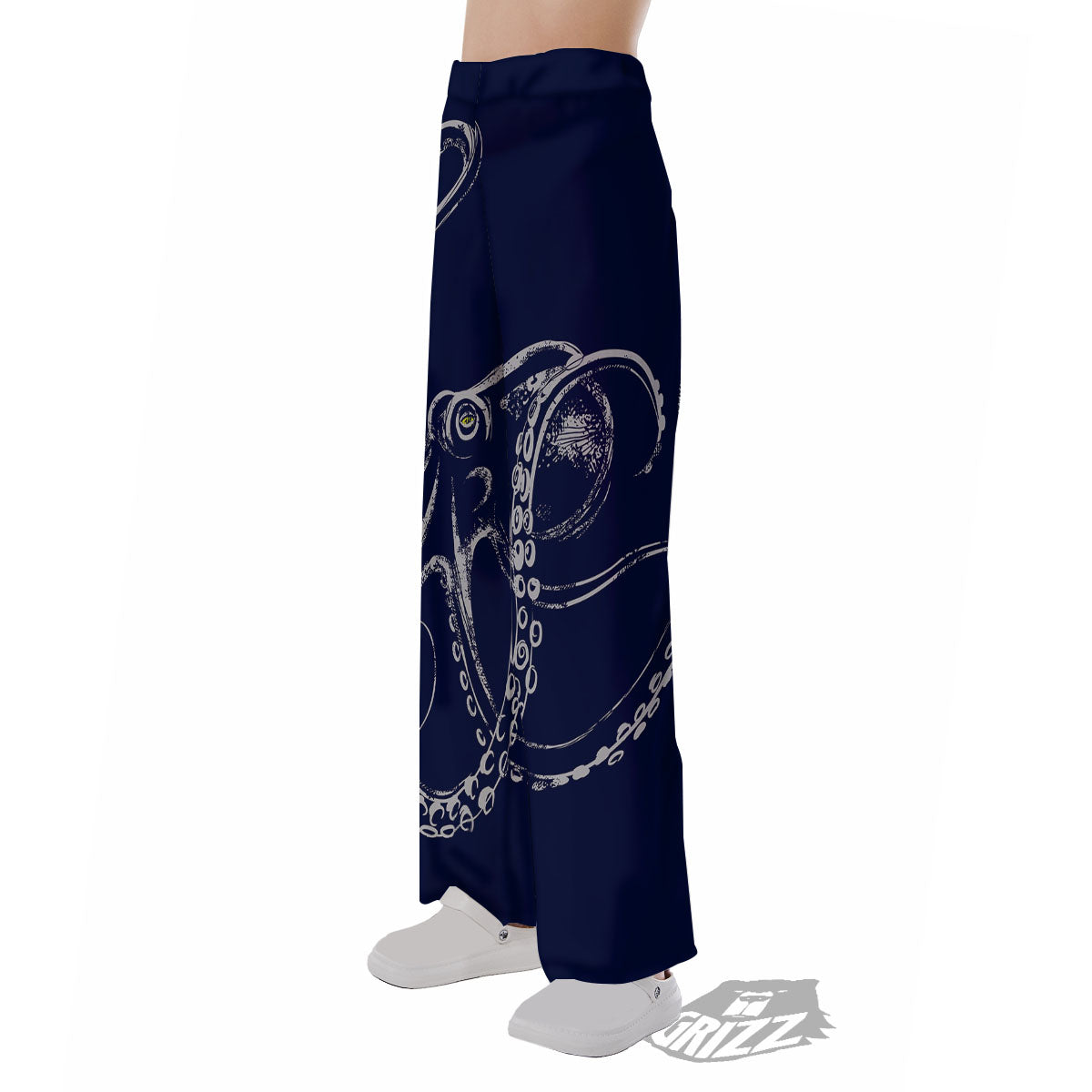 Octopus Tentacles Print Pajama Pants-grizzshop