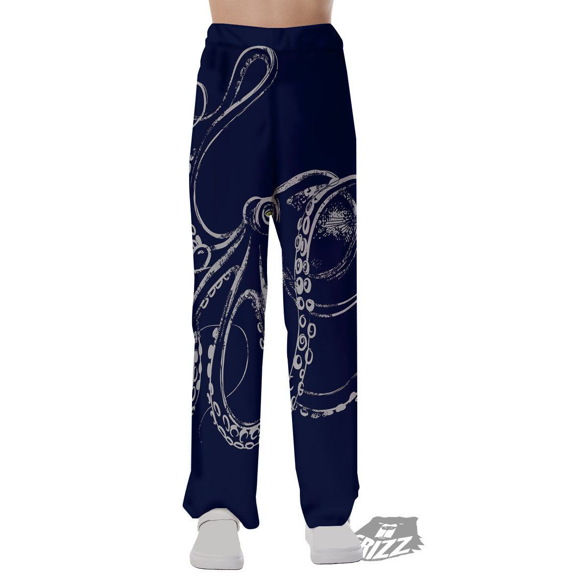 Octopus Tentacles Print Pajama Pants-grizzshop