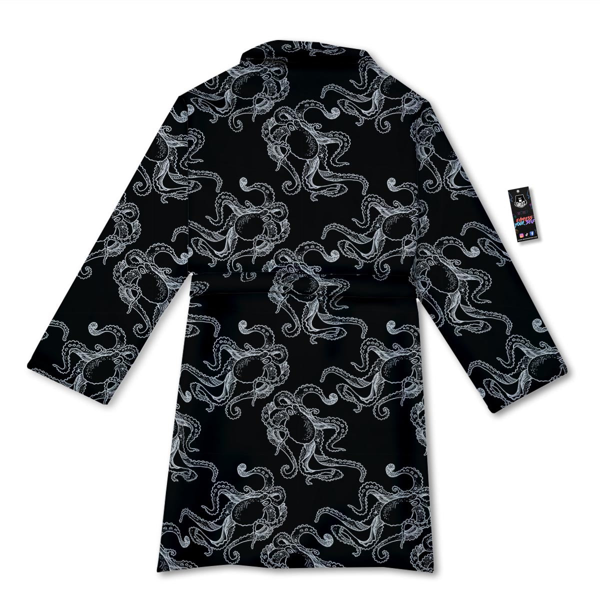 Octopus Tentacles Print Pattern Bathrobe-grizzshop