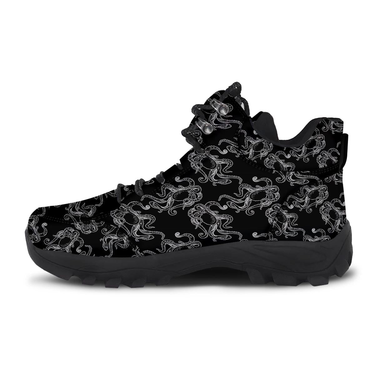 Octopus Tentacles Print Pattern Hiking Shoes-grizzshop