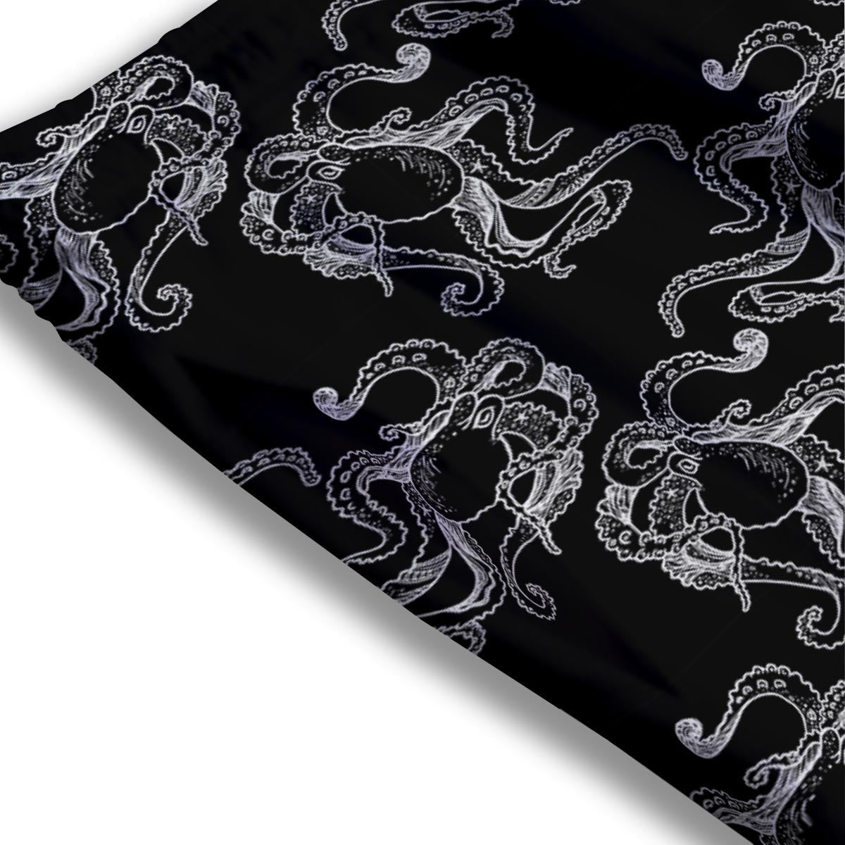 Octopus Tentacles Print Pattern Mesh Shorts