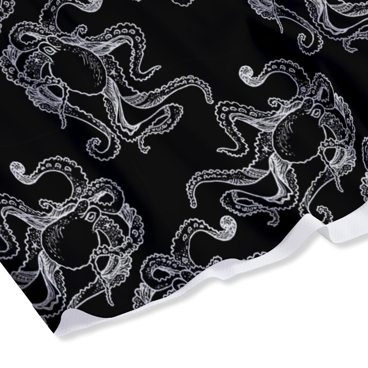 Octopus Tentacles Print Pattern Mesh Shorts