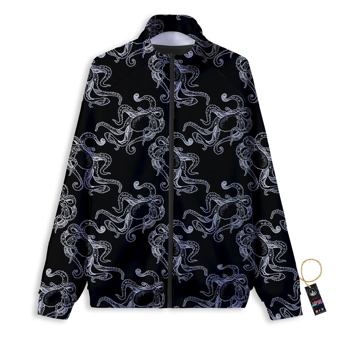 Octopus Tentacles Print Pattern Track Jacket-grizzshop