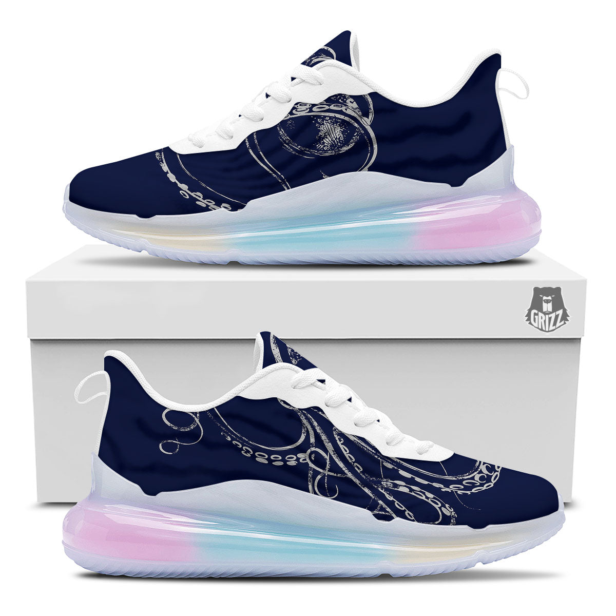 Octopus Tentacles Print Running Sneakers-grizzshop