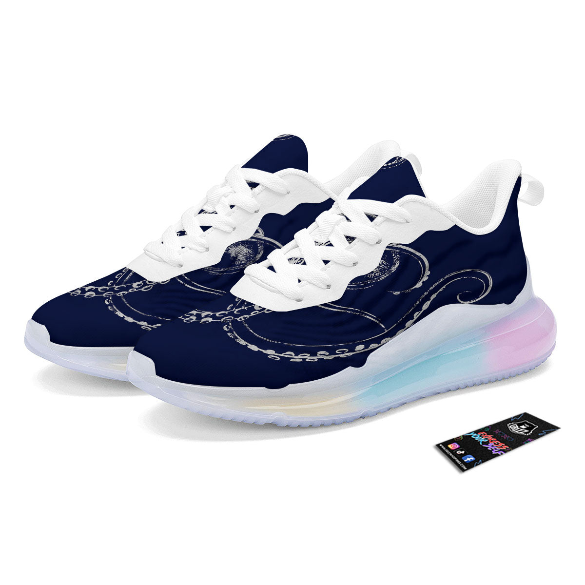 Octopus Tentacles Print Running Sneakers-grizzshop