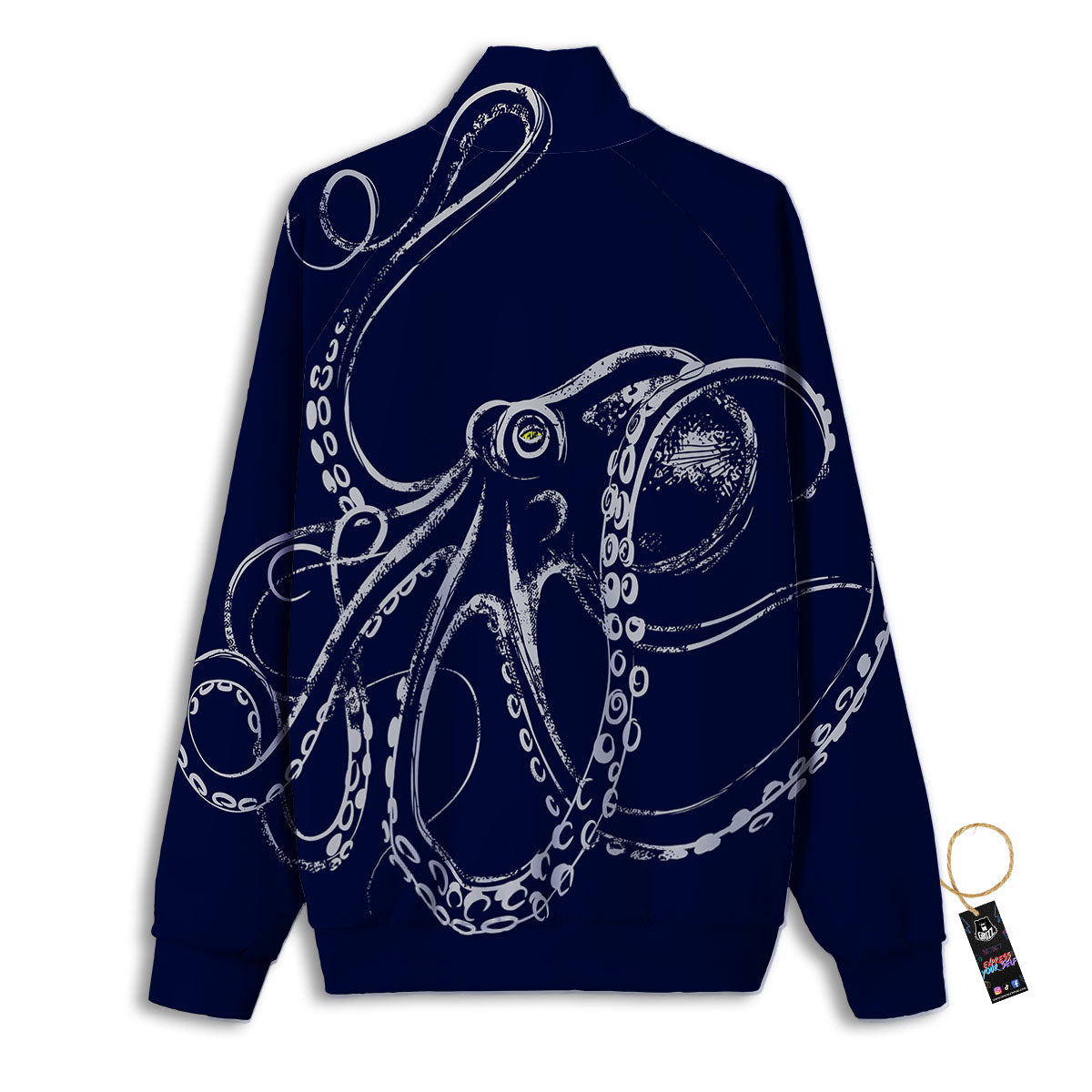 Octopus Tentacles Print Track Jacket-grizzshop
