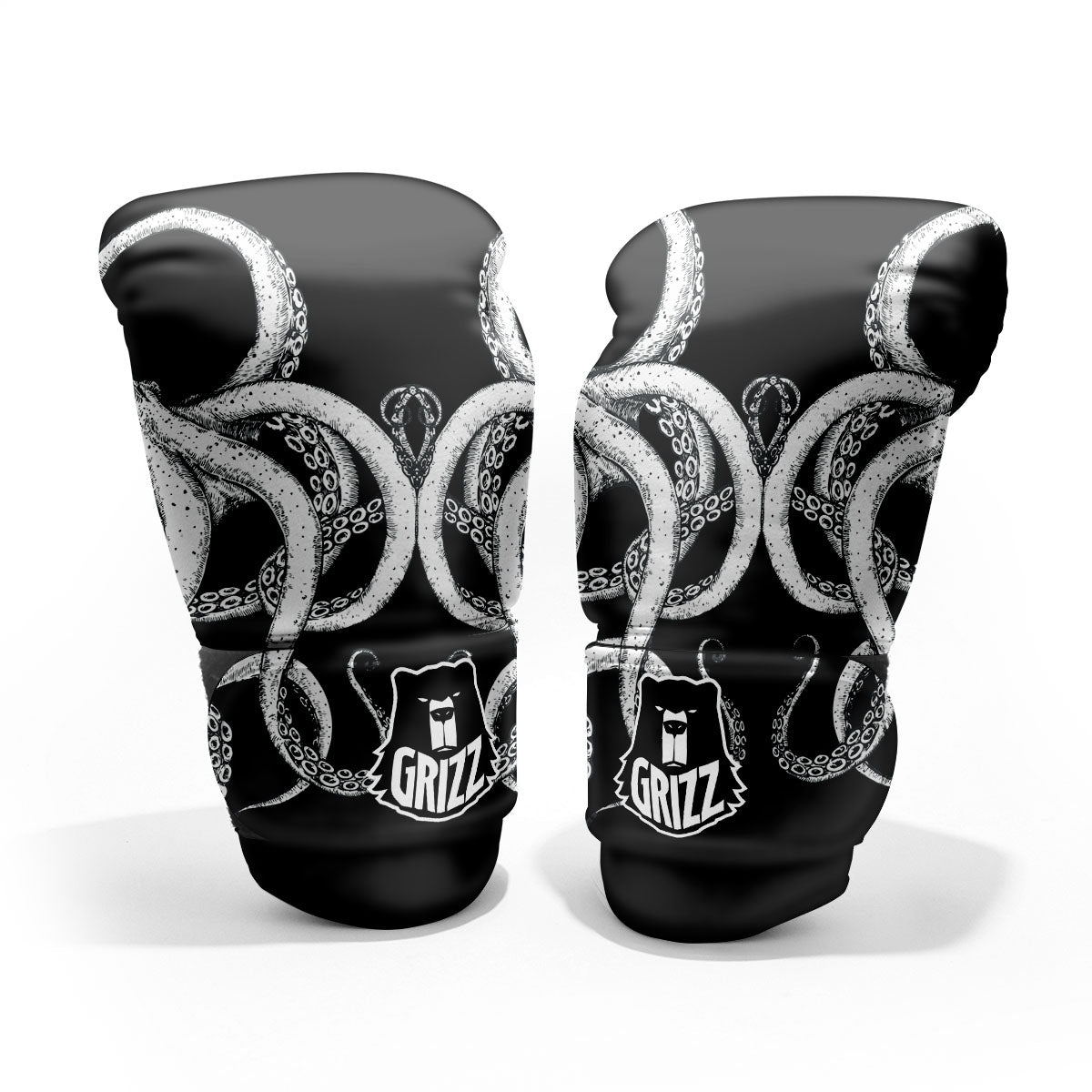 Octopus Tentacles White And Black Print Pro Boxing Glove