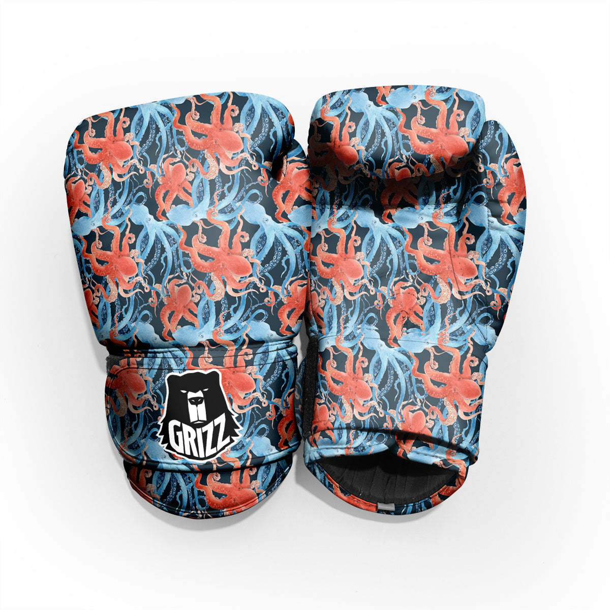 Octopus Watercolor Print Pattern Pro Boxing Glove