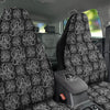 Octopus White And Black Print Pattern Car Seat Covers-grizzshop