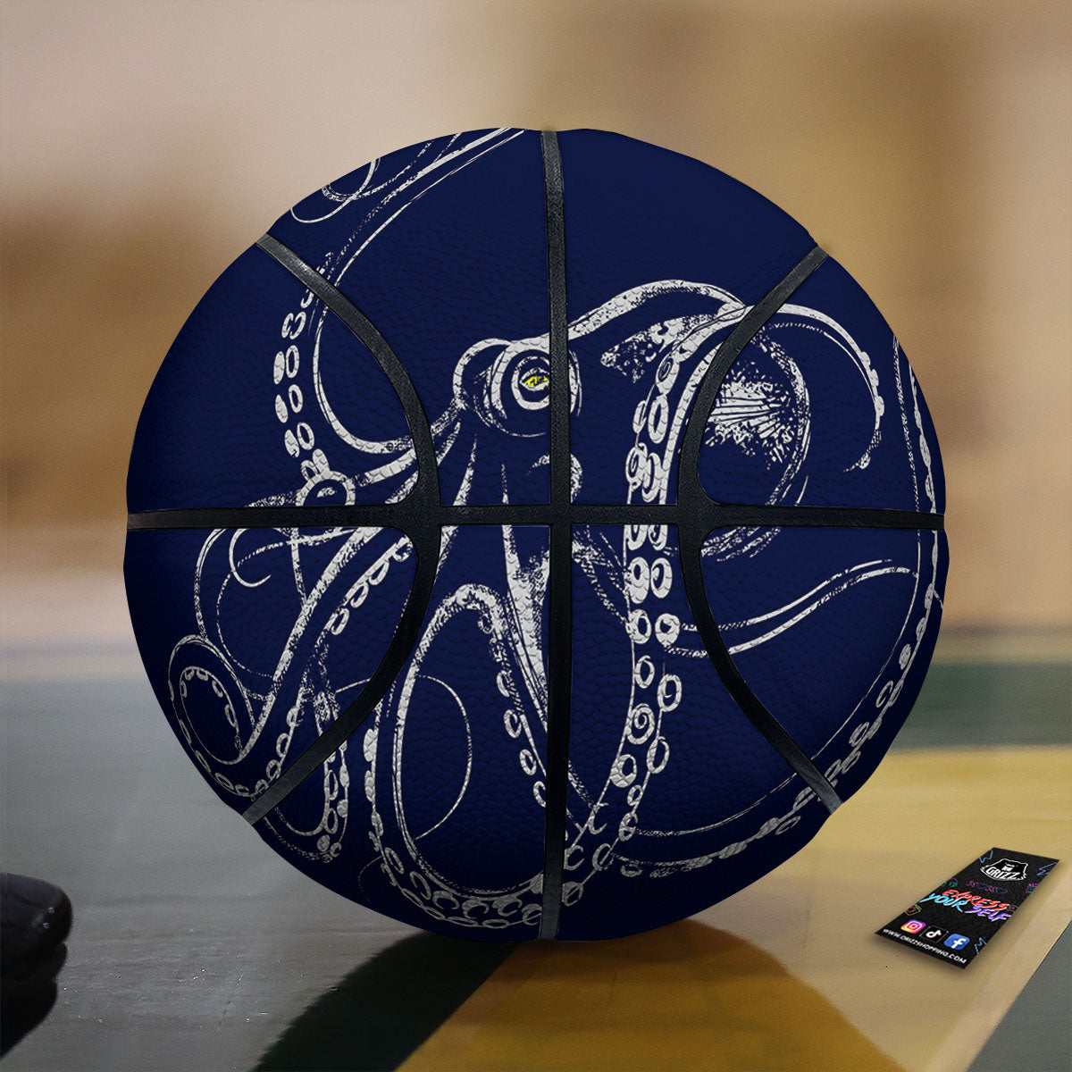 Octopus Tentacles Print Basketball