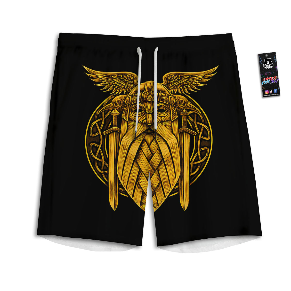 Pineapple Pastel Turquoise Print Pattern Men's Athletic Shorts