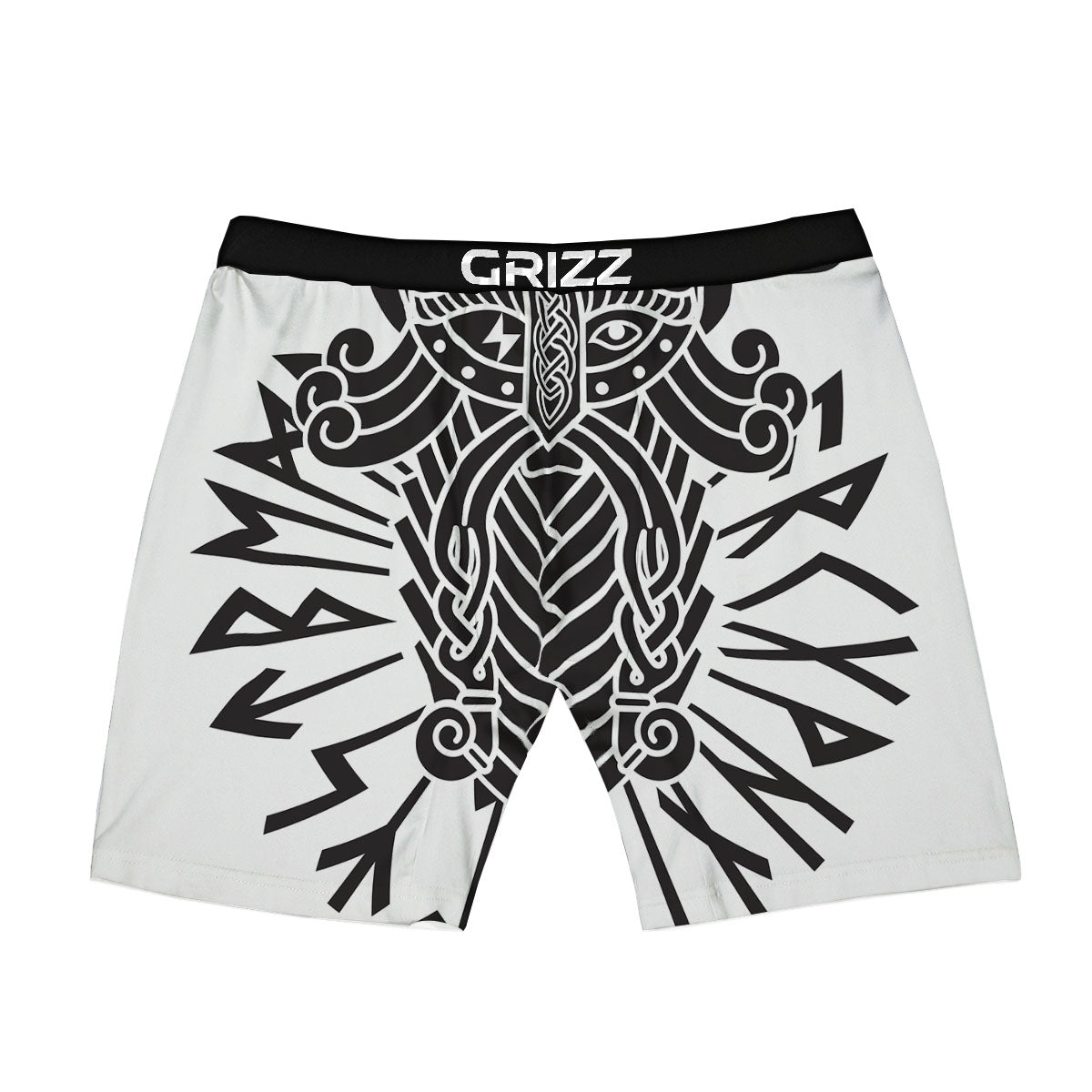 Odin God With Muninn And Huginn Print Boxer Briefs-grizzshop