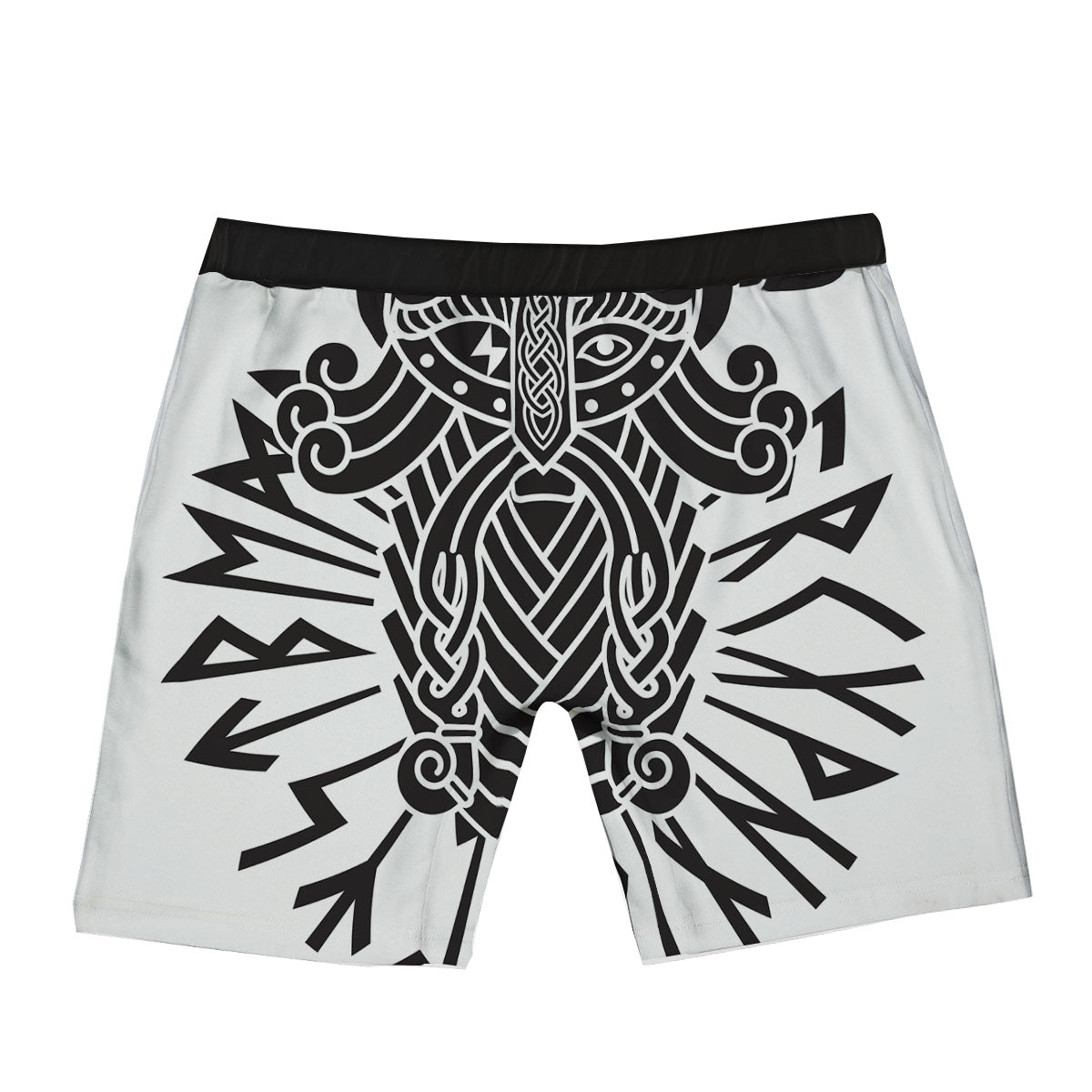 Odin God With Muninn And Huginn Print Boxer Briefs-grizzshop