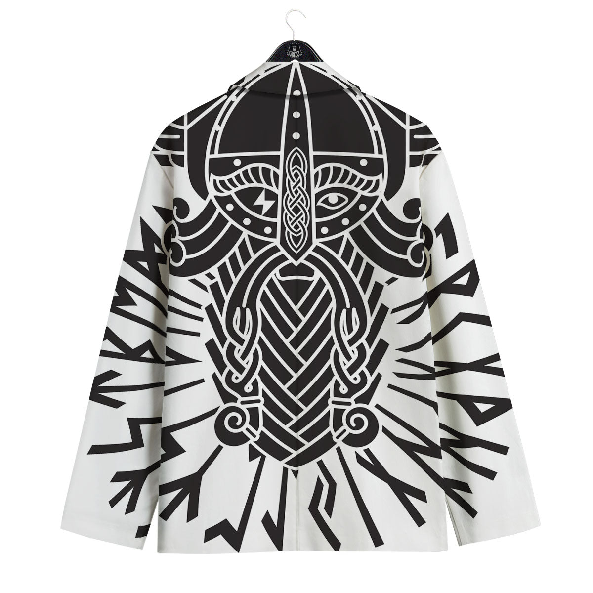 Odin God With Muninn And Huginn Print Men's Sport Coat-grizzshop