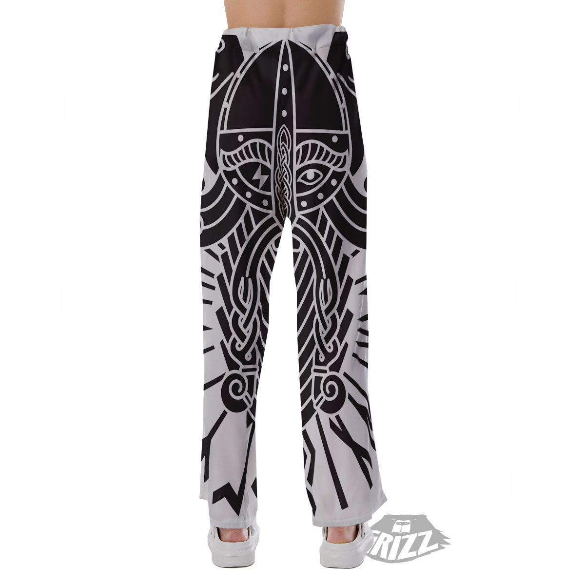 Odin God With Muninn And Huginn Print Pajama Pants-grizzshop
