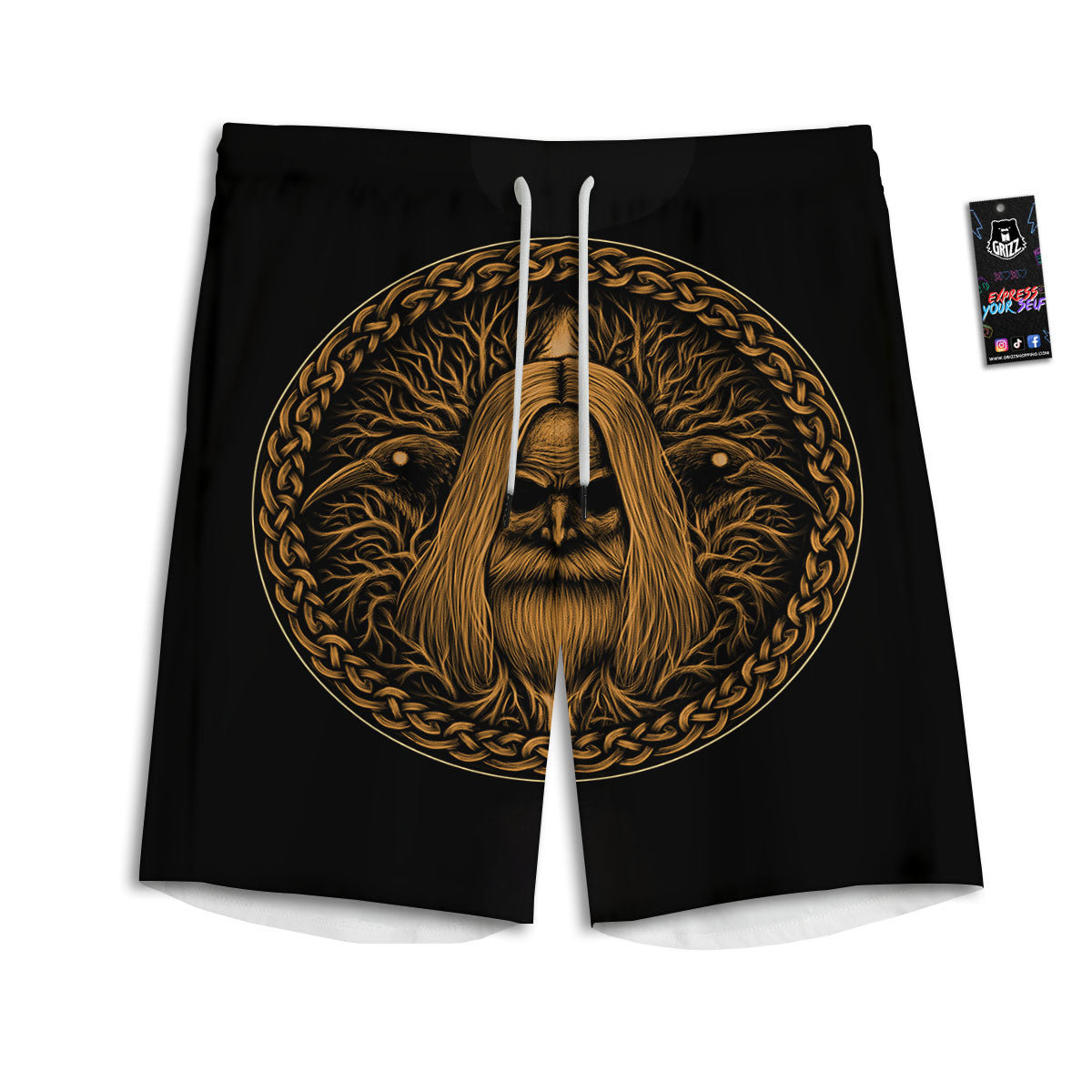 Pineapple Purple Print Pattern Men's Athletic Shorts